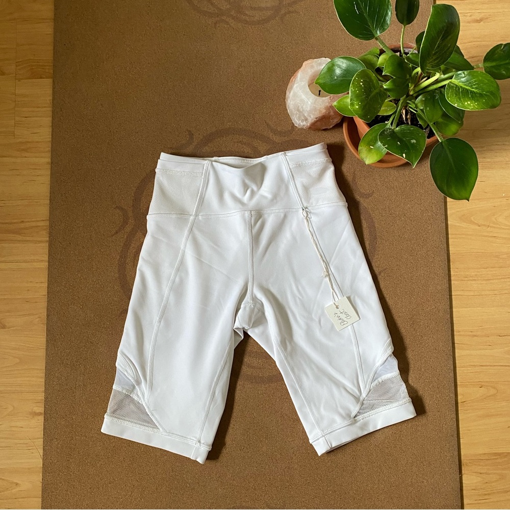 Lululemon White Forget the Sweat Short